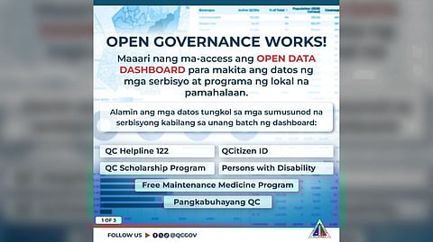 Quezon City LGU vows for a more open governance to their residents after rolling out the Open Dat Dashboards to access various projects.