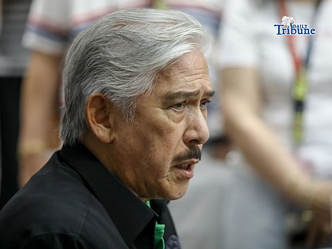 Senate President Tito Sotto during a briefing on Tuesday, 21 April.