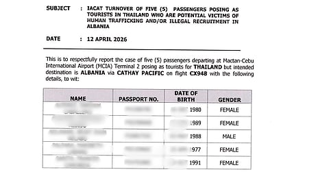 Suspected trafficking of 5 Albania-bound cleaners foiled at Cebu airport—BI