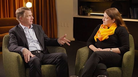 DATA center demand is forcing a rethink of energy strategy, with a push toward diversified and resilient power systems. (From left) Michael Johnson and Dr. Sarah Kapnick.