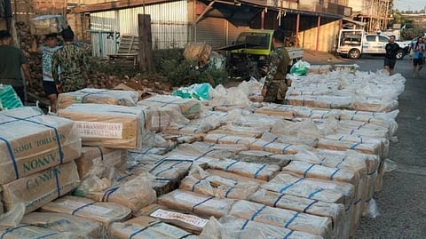 AUTHORITIES from Philippine National Police Regional Office Bangsamoro Autonomous Region discovered over P16 million worth of smuggled cigarettes hidden inside three abandoned trucks in Barangay BPS Village, Malabang, Lanao del Sur on 21 April.