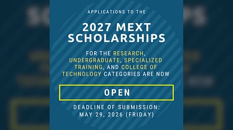 Japan opens 2027 MEXT scholarship applications