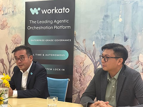 Show the numbers. Workato pushes automation as a business decision, not just a tech upgrade. Left: Tyrone Borromeo, managing director, Workato Philippines. Right: Christopher Calalang, associate director for information technology and data services, Prince Retail Group of Companies.