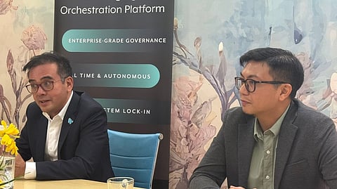 WORKATO pushes automation as a business decision, not just a tech upgrade. Left: Tyrone Borromeo, managing director, Workato Philippines. Right: Christopher Calalang, associate director for information technology and data services, Prince Retail Group of Companies.