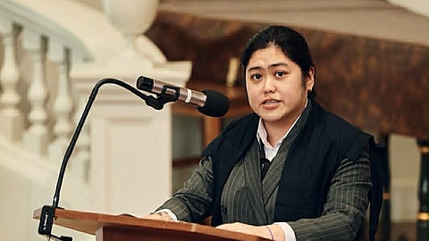LAMENTILLO at a formal university ceremony marking the completion of her postgraduate journey at Oxford.