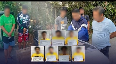 Eight individuals arrested and various illegal items seized in simultaneous operations against drugs, smuggling, and theft across Nueva Ecija on 23 April.