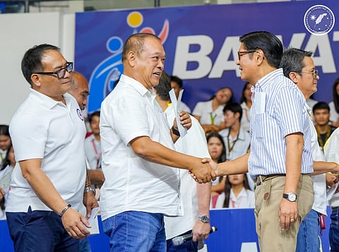 President Ferdinand Marcos Jr. distributed P200,000 cash assistance to Barangay captains of Batangas province, as part of the as part of the Local Government Support Fund (LGSF), in Batangas City on Friday.