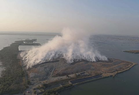 DENR, SMC face heat over landfill fire