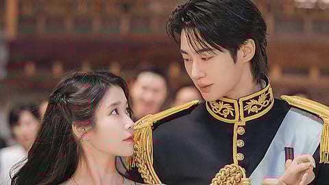 IU and Byeon Woo Seok in 'Perfect Crown.'