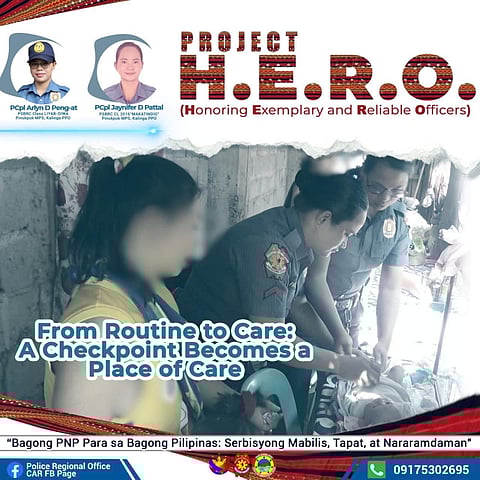 Kalinga policewomen lauded for aiding distressed mother, infant