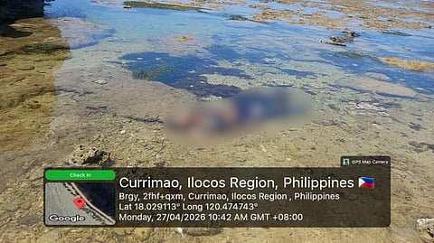 Body found along Currimao Shoreline; Police probe possible foul play