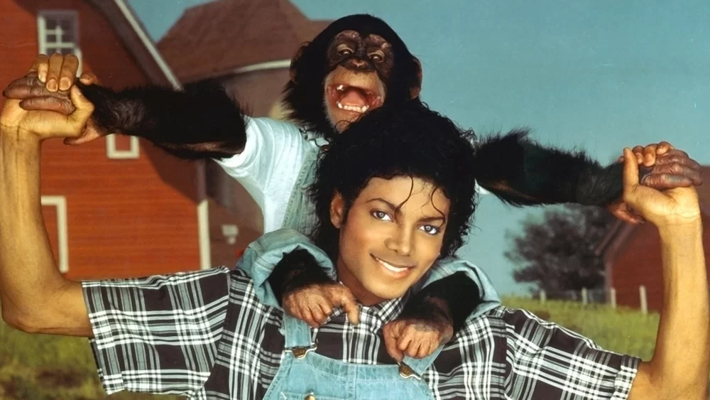 Bubbles with Michael Jackson.