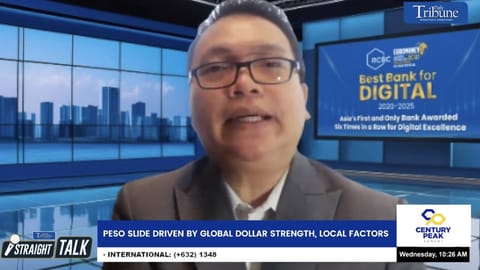 RIZAL Commerical Banking Corp. Chief Economist Michael Ricafort speaks at a 29 April episode of the DAILY TRIBUNE program 'Straight Talk.'