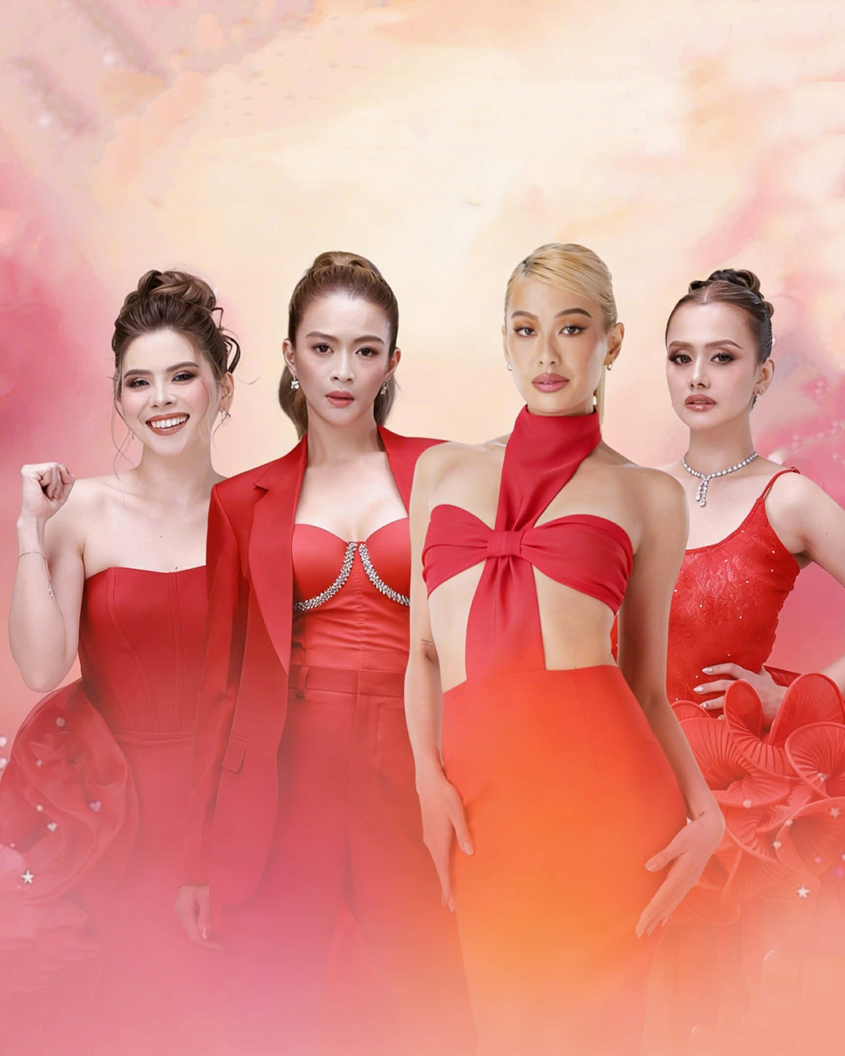 Michelle Dee with the Sexbomb Girls