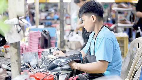 BEST foot forward Workers meticulously assemble footwear at the Cpoint shoe warehouse in Marikina City on Wednesday. Dubbed the “shoe capital” of the country, Marikina City aims to revitalize shoemaking craftsmanship for the global market. pushing to entice more locals, especially the youth, to join its footwear-making industry as the city looks to revive the Philippines’ Shoe Capital.