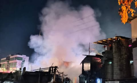 QC LGU denies arson rumors on NIA Road fire