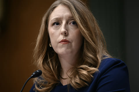 US physician and wellness influencer Casey Means, nominee for US Surgeon General, testifies during a Senate Health, Education, Labor and Pensions (HELP) Committee confirmation hearing on Capitol Hill in Washington, DC, on 25 February 2026.