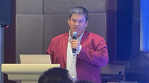 COLLIERS Philippines Head of Research Joey Bondoc speaks at a briefing at Ascott Bonifacio Global City on Wednesday, 29 April.