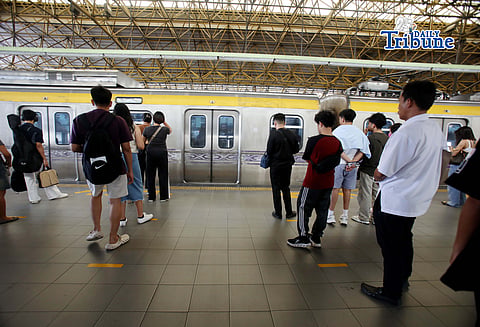 (May 01 2026) Passengers queuing while waiting for the train to arrive at the LRT-2 at Cubao Station in Quezon City on Friday, May 1, 2026. In celebration of Labor Day, the Light Rail Transit Authority (LRTA) is providing free rides through its “Libreng Sakay” program, available from 7 a.m. to 9 a.m. and from 5 p.m. to 7 p.m. Photo/Analy Labor