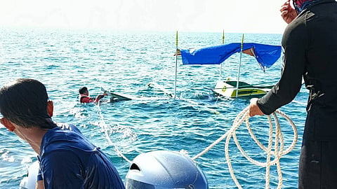 Nine people were safely rescued after their motor banca half-submerged off Nyogan, Barangay 9, Mamburao, Occidental Mindoro. The Philippine Coast Guard and PDRRMO Mamburao deployed a sea ambulance, conducted swift search and rescue operations, and brought all passengers ashore in good condition after large waves caused the boat to list and take in water.