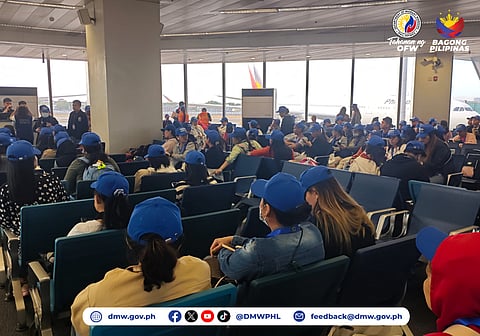 202 OFWs, kin return home amid Middle East crisis
