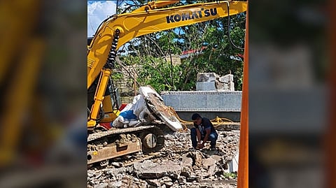PIETA Park demolition last year.