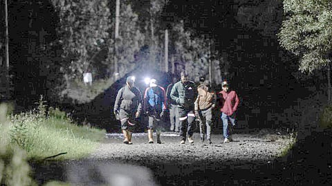 MINERS inspect the site of a coal mine explosion in Sutatausa, Cundinamarca, Colombia.