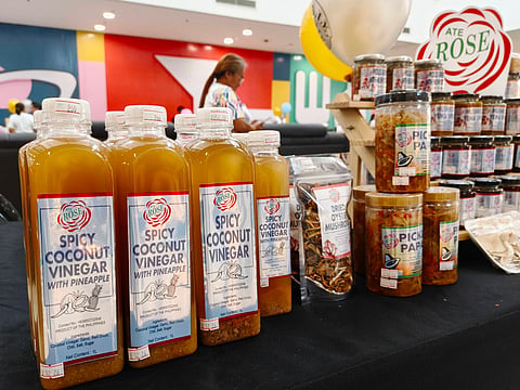 Spicy coconut vinegar, one of the products showcased at the DTI Zambales MSMEs Summer Fair 2026 held at the Harbor Point Ayala Mall here on May 4, 2026.