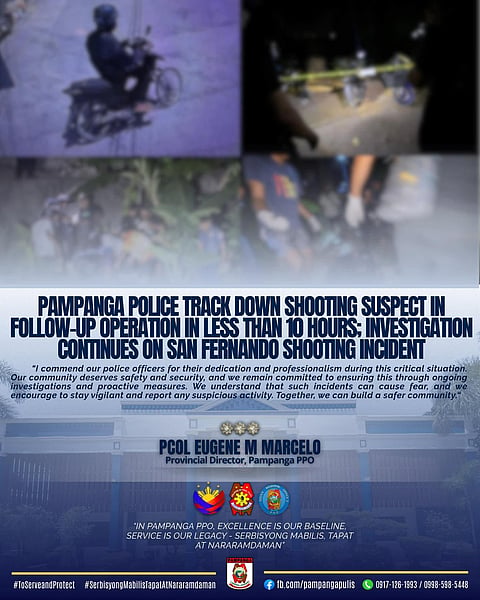 Suspect in shooting incident neutralized in Pampanga