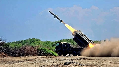 The Japan Self-Defense Force’s ground-based Type 88 surface-to-ship missile system was fired for the first time in Philippines during the Balikatan’s maritime strike exercise, targeting and sinking a simulated enemy vessel. (Photo by Lade Kabagani)