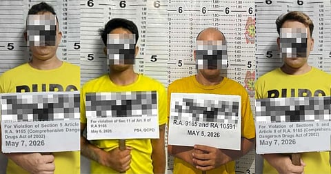 Mugshots of the suspects caught in separate buy-bust operations by operatives from the Quezon City Police District over the week for possession of illegal drugs