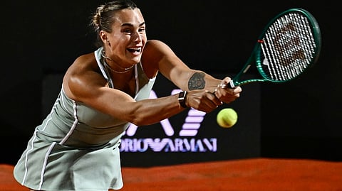 ARYNA Sabalenka displays her deadly form in booking a 6-2, 6-3 win over Barbora Krejcikova in the second round of the Italian Open women’s singles event.