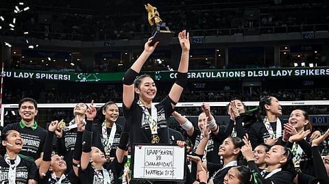 FINALS MVP Shevana Laput glows after La Salle defeated defending champion National University, 25-22, 25-16, 25-16, to bag the Season 88 UAAP women’s volleyball tournament title on Saturday at the Mall of Asia Arena.