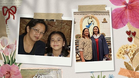 In every step of the way, my mother, Gen Bergado (L) is always with me.