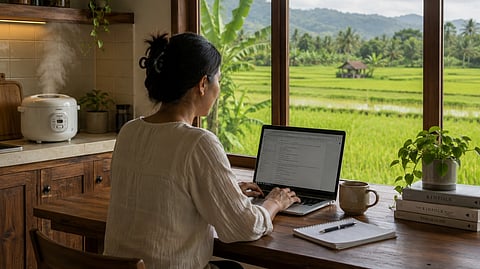 WITH digital work opportunities under the Elevate AIDA Plus, moms can have a career while at home.