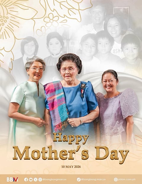 PBBM excludes Imee on Mother's Day message