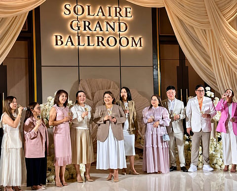 GUESTS and organizers gather during the opening of ‘Light The Aisle,’ a bridal showcase at the Solaire Resort Entertainment City Grand Ballroom featuring wedding, fashion and lifestyle exhibitors.