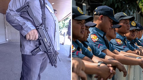 THE Senate resembled a fortress on Tuesday after the botched attempt by the National Bureau of Investigation to serve an International Criminal Court arrest warrant on Senator Ronald dela Rosa. Armed security personnel stood watch inside the building while rows of policemen formed a protective cordon outside the compound.