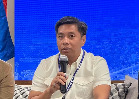 Department of Information and Communications Technology Secretary Henry Aguda leads a media briefing on Wednesday, a day before reports on his alleged resignation broke out.