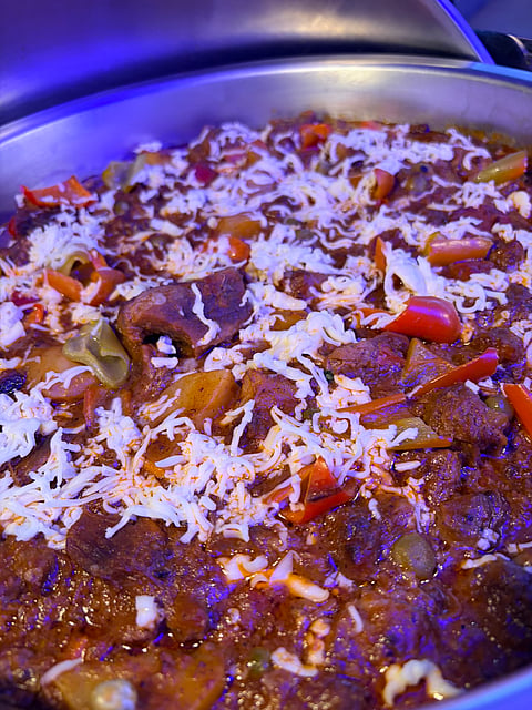 THE cheesy caldereta becomes a standout moment in the story.