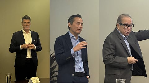 The new diploma. Coursera general manager for enterprise Anthony Salcito (left), iPeople president Fred Ayala (middle), and iPeople chairman and CEO Dr. Reynaldo Vea (right) discuss how micro-credentials, AI, and lifelong learning are reshaping education and redefining what it means to be “job-ready” in the digital economy.