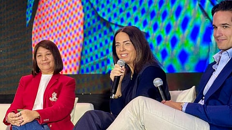 AMAIA Navas speaks during a roundtable discussion on Aleph’s plans to bring the FIFA World Cup 2026 closer to Filipino fans.