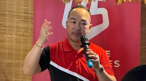 BPI Head of Digital Partnerships and Ecosystems Eric Faustino speaks at VYBE and M Lhuiller’s partnership launch for the media on Thursday, 14 May at Sarsa Kitchen + Bar in Makati.