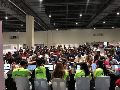 SATURDAY PAYOUT: 11,000 driver-beneficiaries from the Transport Network Company (TNC) InDriver PH is expected to receive 5,000 pesos fuel subsidy assistance from the government on 16 May at SMX Convention Center, Pasay City (PHOTOGRAPHED by Sean Magbanua for the Daily Tribune).