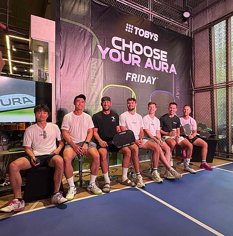 FRIDAY Pickleball co-founders and brand ambassadors hold the official Manila launch of their brand Saturday afternoon at Toby's Sports Flagship Store in Taguig.