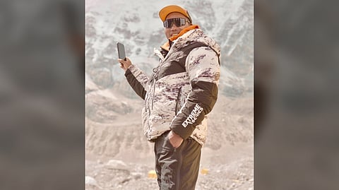 KAMI Rita Sherpa at the Everest Base Camp in Nepal.