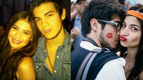 Erwan and Anne during the early days of their relationship
