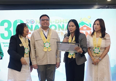 DHSUD Secretary Jose Ramon Aliling (2nd from left) graced the 30th National Housing Convention, held jointly by the National Real Estate Association (NREA) and the DHSUD from 13 to 14 May in Manila.