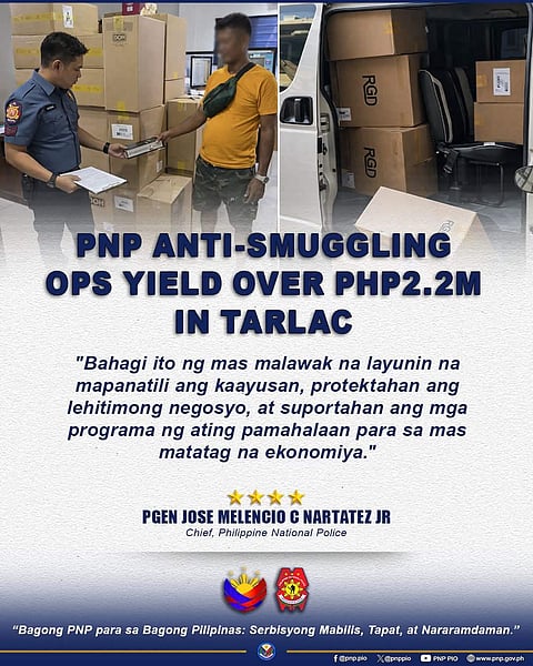 P2.2M illegal cigarettes seized in Tarlac