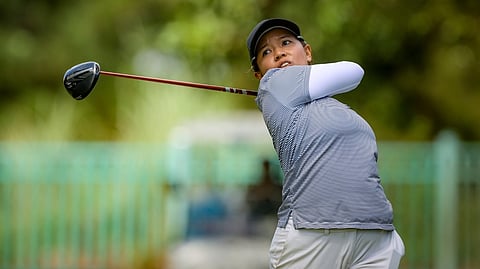 HARMIE Constantino is just 18 holes away from ending a long title drought.